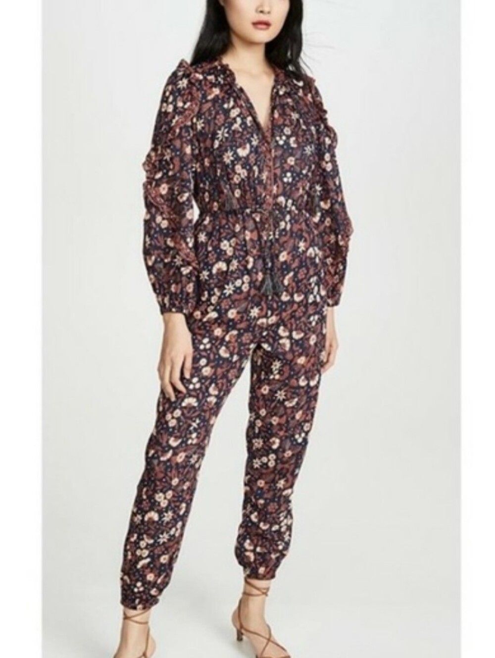 ULLA JOHNSON Delphine Floral One-Piece Jumpsuit 8
